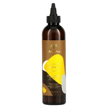 As I Am, Pure Oils, Extra Virgin Olive Oil, 8 fl oz (237 ml)