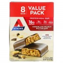 Atkins, 식사 대용 프로틴바, 초콜릿 피넛버터, 바 8개, 60g(2.12oz)