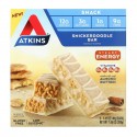 Atkins, 스낵, Snickerdoodle 바, 글루텐 무함유, 바 5개, 개당 40g(1.41oz)