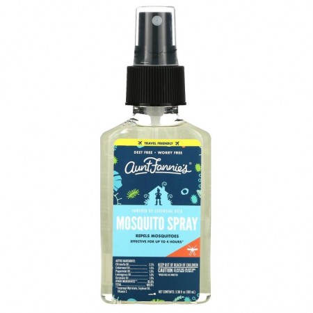 Aunt Fannie's, Mosquito Spray, Travel Friendly, 3.38 fl oz (100 ml)