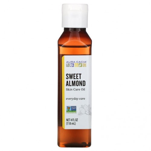 Aura Cacia, 스킨 케어 오일, 스위트 아몬드, 118ml(4fl oz)