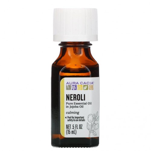 Aura Cacia, 순수 에센셜 오일, 네롤리, 15ml(0.5fl oz)