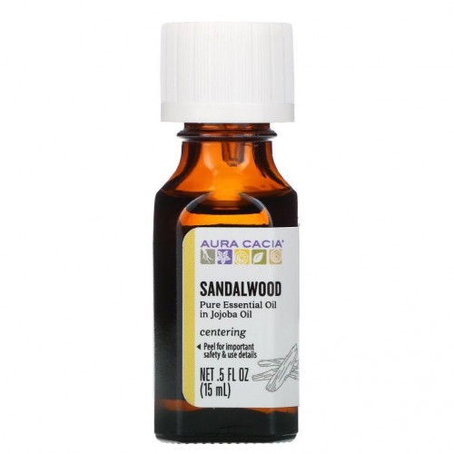 Aura Cacia, 퓨어 에센셜 오일, 단향, 15ml(0.5fl oz)