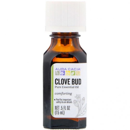 Aura Cacia, 순수 에센셜 오일, 정향 버드, 15ml(.5fl oz)