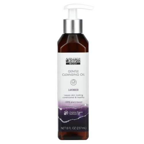 Aura Cacia, 젠틀 클렌징 오일, 라벤더, 237ml (8 fl oz)