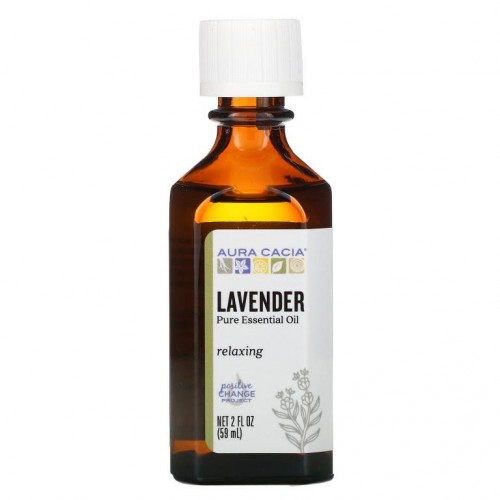 Aura Cacia, 순수 에센셜 오일, 라벤더, 59ml(2fl oz)