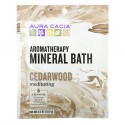 Aura Cacia, 아로마테라피 미네랄 배스, 메디테이팅 체다우드, 70.9g(2.5oz)