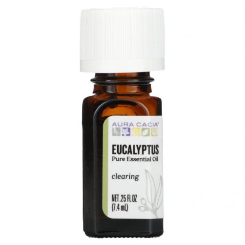 Aura Cacia, 디스커버 유칼립투스, 퓨어 에센셜 오일, 7.4ml(0.25fl oz)