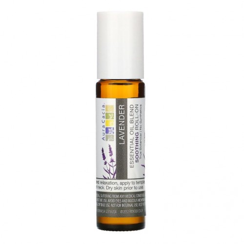 Aura Cacia, 에센셜 오일 혼합물, 수딩 롤 온, 9.2(31fl oz)