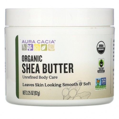 Aura Cacia, 유기농 시어버터, 92g(3.25oz)