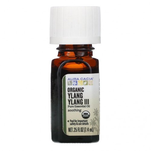 Aura Cacia, 순수 에센셜 오일, 일랑 일랑 III, 7.4ml(0.25fl oz)