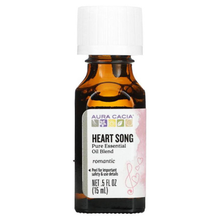 Aura Cacia, 100% 순수 에센셜 오일, Heart Song, 15ml(0.5fl oz)