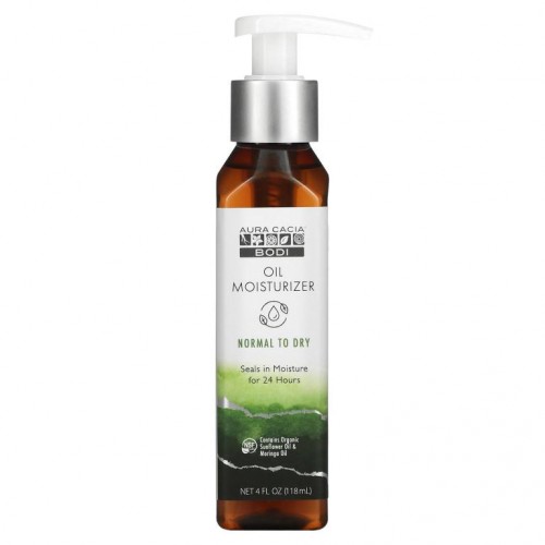 Aura Cacia, Bodi, 오일 모이스처라이저, 중성 & 건성, 118ml (4 fl oz)