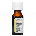 Aura Cacia, 호호바오일에 들어 있는 순수 에센셜 오일, 저먼 캐모마일, 15ml(0.5fl oz)