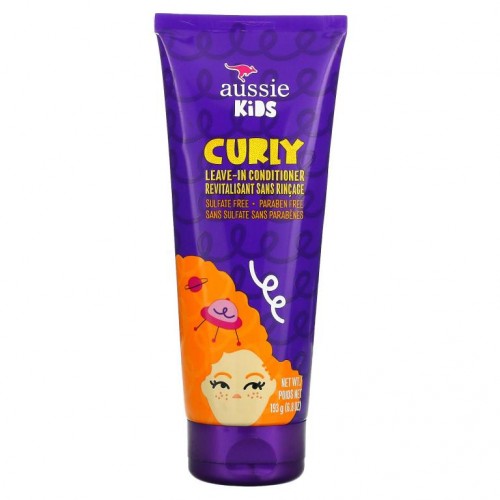Aussie, 키즈, 컬리 리브-인 컨디셔너, 써니 트로피칼 프루트 향, 193g(6.8fl oz)
