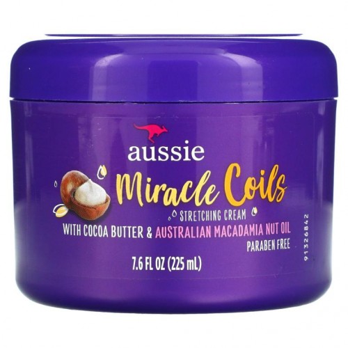 Aussie, 미라클 코일, 스트레칭 크림, 225ml(7.6fl oz)