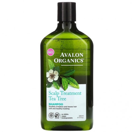 Avalon Organics, 샴푸, 두피 트리트먼트, 티트리, 325ml(11fl oz)