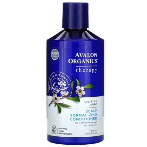 Avalon Organics, 두피 회복 컨디셔너, 티트리 민트 테라피, 397g(14oz)