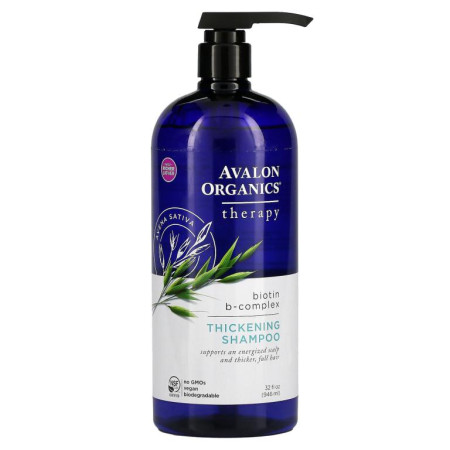 Avalon Organics, 모발 강화 샴푸, 비오틴 B-복합체, 946ml(32fl oz)