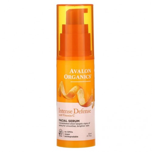 Avalon Organics, 비타민 C 리뉴얼, 바이탈리티 얼굴 세럼, 1 액량 온스 (30 ml)