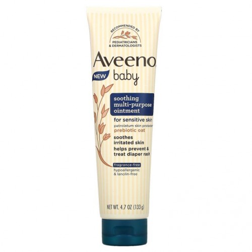 Aveeno, 베이비, 수딩 다목적 연고, 무향, 133g (4.7 oz)