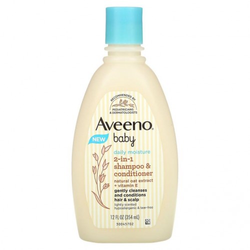 Aveeno, 유아용, 데일리 모이스춰 2-in-1 샴푸 & 컨디셔너, 354ml(12fl oz)