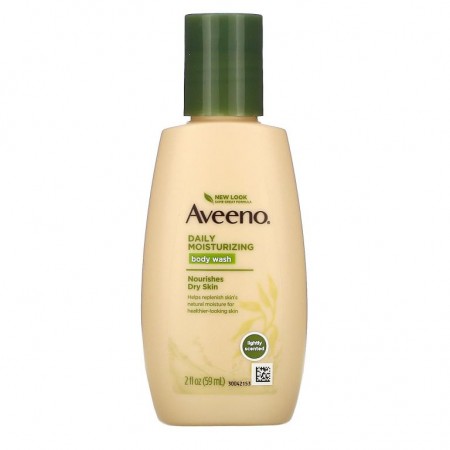 Aveeno, 데일리 모이스처라이징 바디워시, 59ml (2 fl oz)