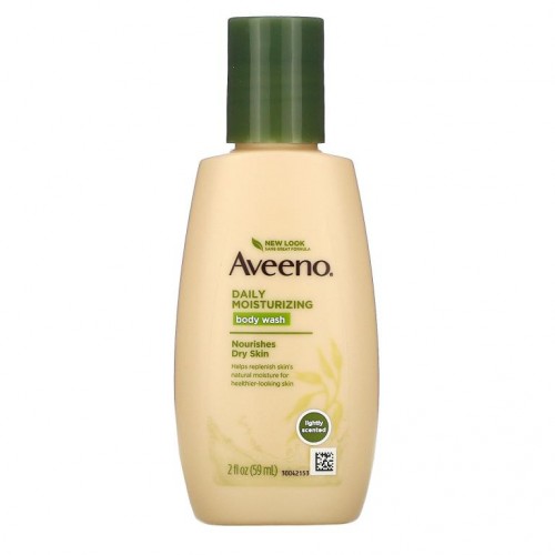 Aveeno, 데일리 모이스처라이징 바디워시, 59ml (2 fl oz)