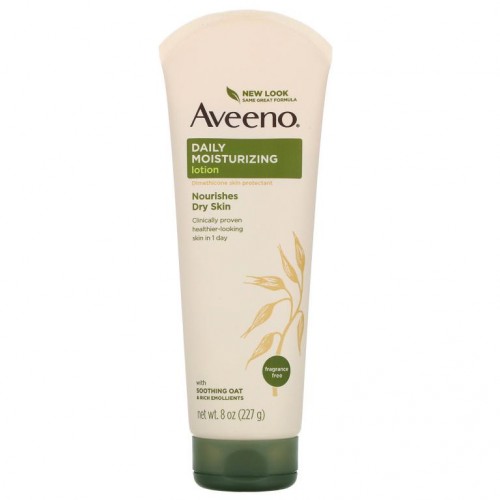 Aveeno, Active Naturals, 데일리 모이스처라이징 로션, 무향, 227g(8oz)