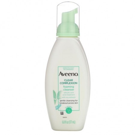 Aveeno, Active Naturals, Clear Complexion 포밍 클렌저, 177ml(6fl oz)