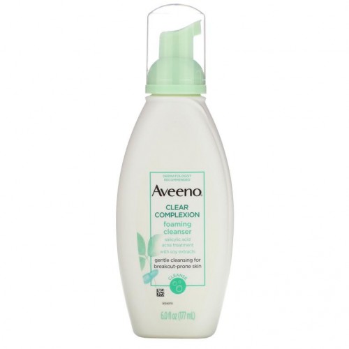 Aveeno, Active Naturals, Clear Complexion 포밍 클렌저, 177ml(6fl oz)