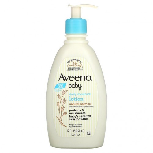 Aveeno, Baby, 데일리 모이스처 로션, 무향, 354 ml(12fl oz)