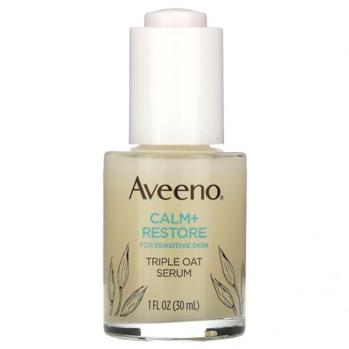 Aveeno, 민감성 피부용 Calm + Restore, 트리플 오트 세럼, 30ml(1fl oz)