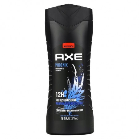 Axe, Phoenix 바디 워시, 크러쉬드 민트 & 로즈메리 향, 16fl oz(473ml)