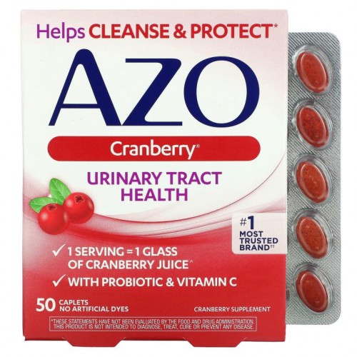 Azo, 요로 건강, 크랜베리, 50정