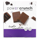 BNRG, Power Crunch 프로틴 에너지 바, 트리플 초콜릿, 바 12개, 각 40g(1.4oz)