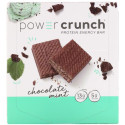 BNRG, Power Crunch 단백질 에너지 바, 초콜릿 민트, 바 12개, 각 40g(1.4oz)