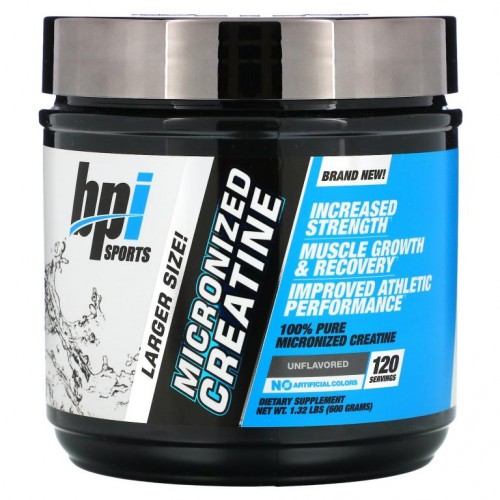BPI Sports, 미분화된 크레아틴, 리미티드 에디션, 무맛, 1.32 lbs (600 g)