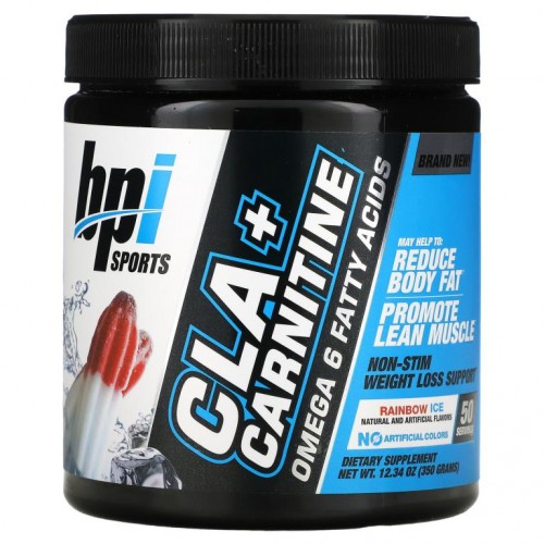 BPI Sports, CLA + 카르니틴, 레인보우 아이스, 350g(12.34oz)