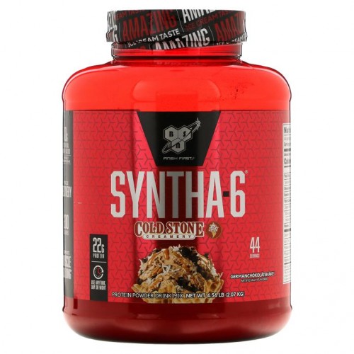 BSN, 신타-6, 콜드 스톤 크리머리, 저먼초콜레이트카케, 4.56 lb (2.07 kg)