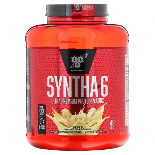 BSN, 신타-6, 울트라 프리미엄 유기농 매트릭스, 바나나, 5 파운드 (2.27kg)