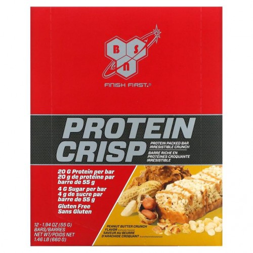 BSN, 프로팅 크리스프, 땅콩 버터 크런치 맛, 12개입, 각 1.97 oz(56 g)