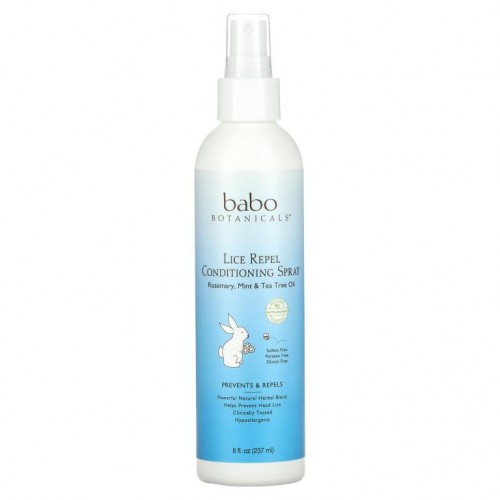 Babo Botanicals, 머릿니 퇴치 컨디셔닝 스프레이, 8 fl oz (237 ml)