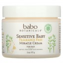 Babo Botanicals, Sensitive Baby Miracle Cream For Face, Fragrance Free, 2 oz (57 g)