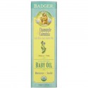 Badger Company, 카밍 베이비 오일, 캐모마일 및 포트마리골드, 올리브 및 호호바 오일, 118ml(4fl oz)