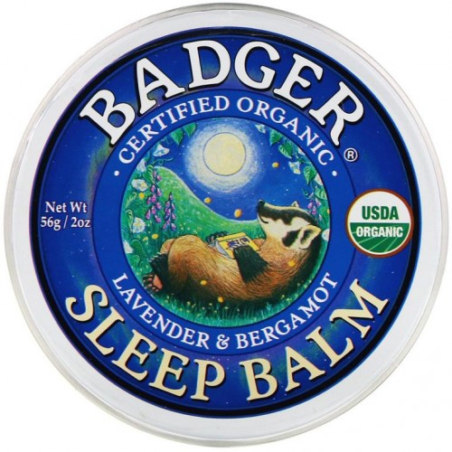 Badger Company, 유기농 슬립 밤, 라벤더 & 베르가못, 56g(2oz)
