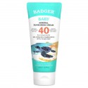 Badger Company, 유아용 자외선 차단 크림, SPF 40, 카모마일 및 금잔화 향, 87ml(2.9fl oz)