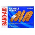 Band Aid, 접착형 밴드, 신축성 원단, 다양한 사이즈 100개