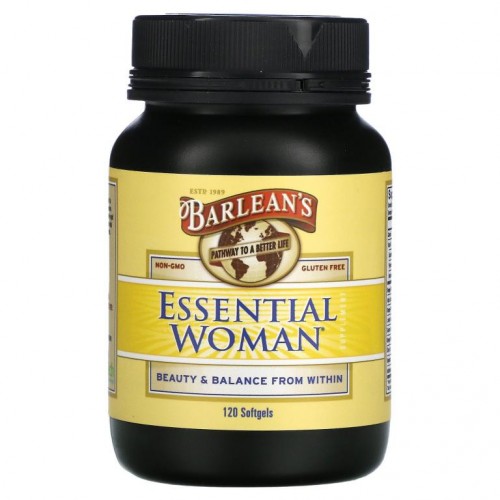 Barlean's, Essential Woman 보조제, 소프트젤 120정