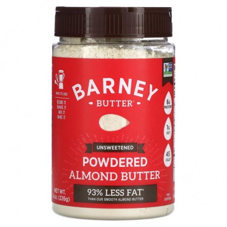 Barney Butter, 파우더 아몬드 버터, 무가당, 226g(8oz)